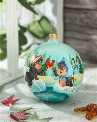 Ёлочный шар "Ты, да я, да мы с тобой" 2504