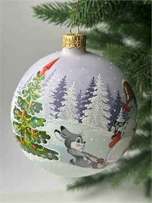 Ёлочный шар "Любишь кататься..." 2972