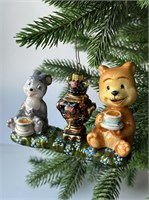 Мишка с зайцем пьют чай из самовара 4927K00